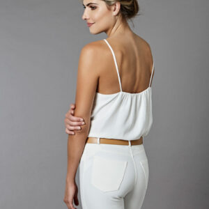 Classic white camisole.