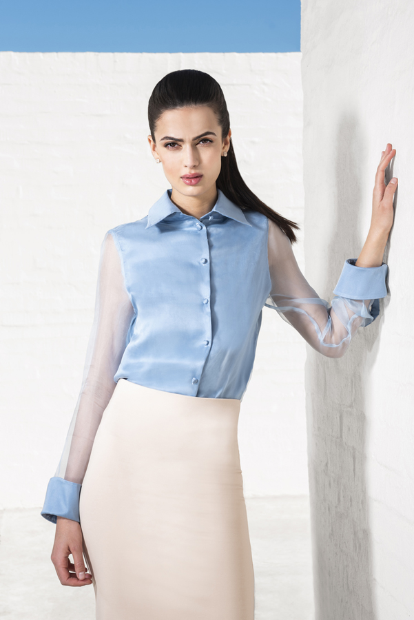 Coco Blouse Silk Satin Blouse.