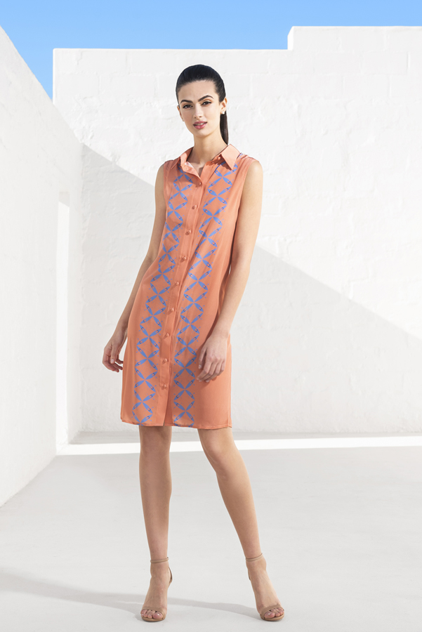 Peni Dress Spring/summer dress made from silk crepe de chine.