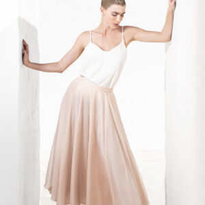 Silk chiffon summer dress with silk satin lining.