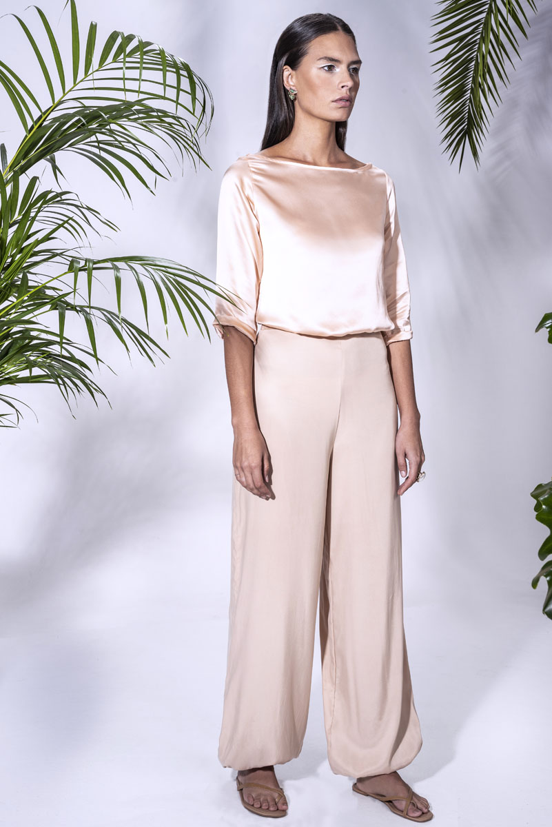 jasmine pants Jasmine Pants with Melia Blouse. Made from stretch Cupro