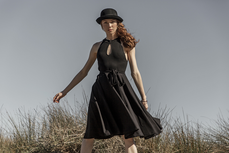 Black Keyhole Dress Rayon Spandex black keyhole Dress.