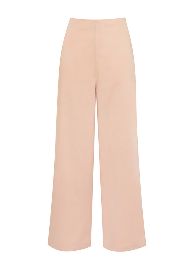 Tencel Bell Bottom Pants Nude 1 Tencel Bell Bottom Pants Nude